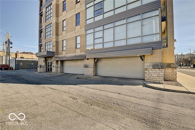 view of property with a garage