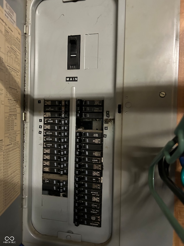 utility room featuring electric panel