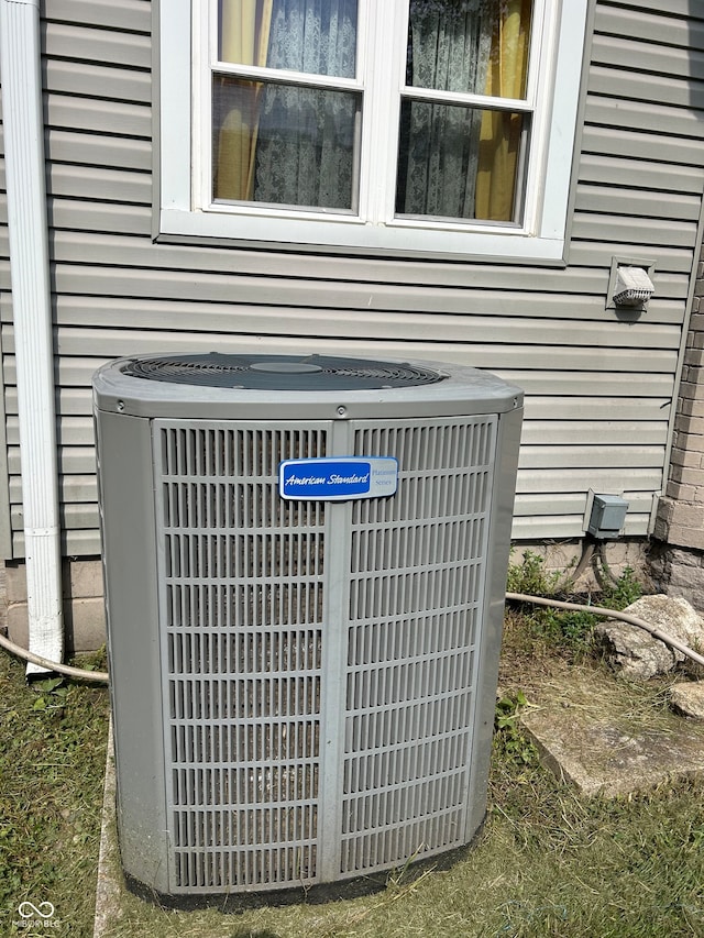 exterior details with central AC unit