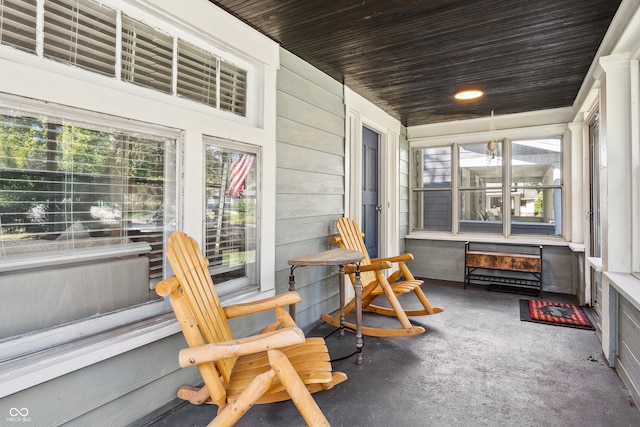 view of sunroom / solarium