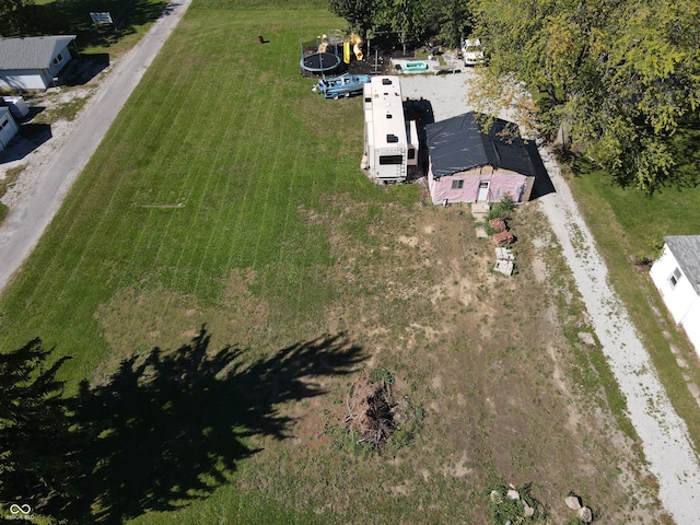 aerial view featuring a rural view