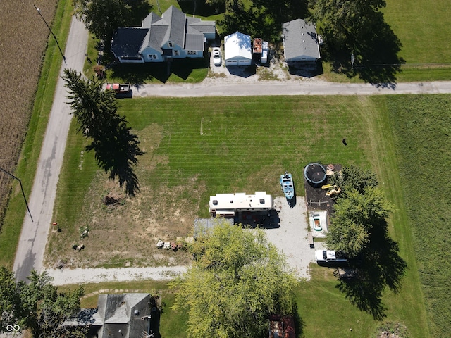 drone / aerial view featuring a rural view