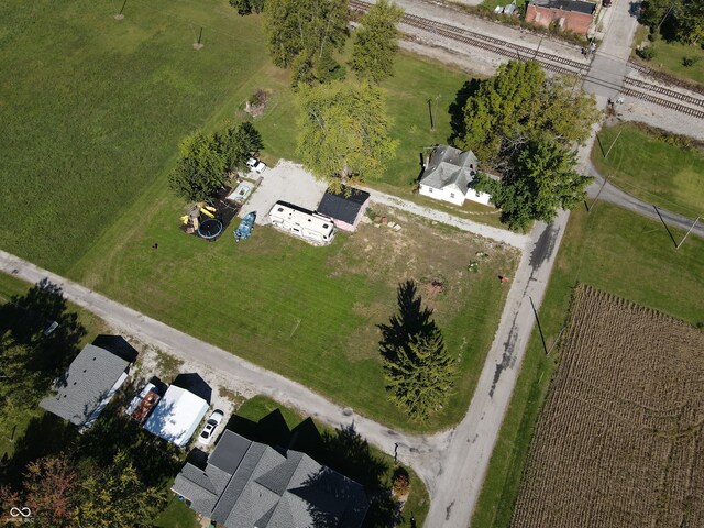 bird's eye view featuring a rural view