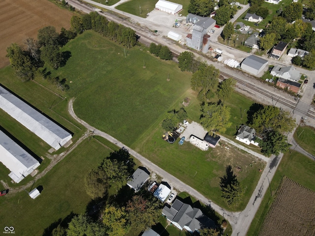 drone / aerial view featuring a rural view