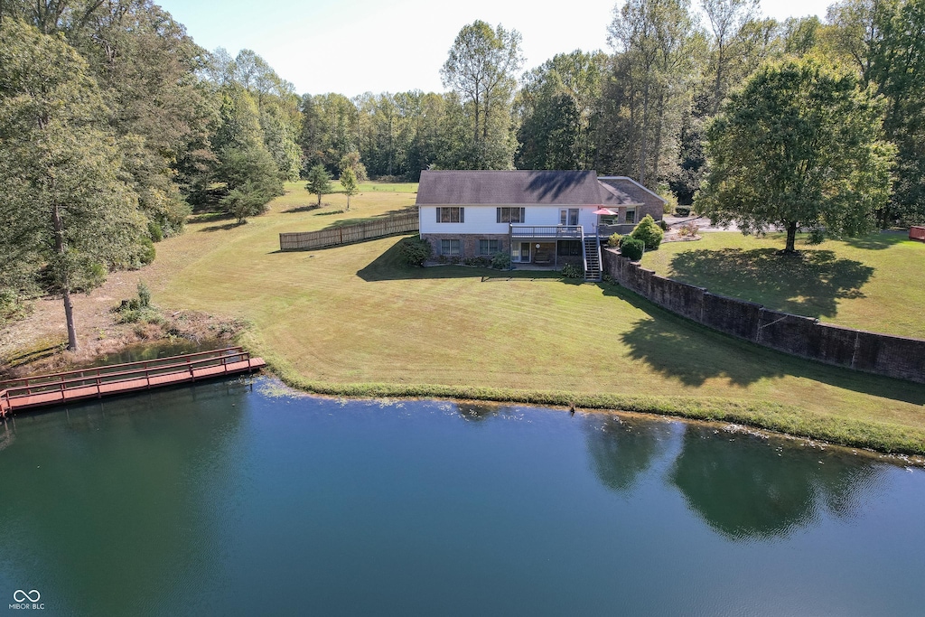 5875 W State Highway 250, Paris Crossing, IN 47270 - aerial view featuring a water view