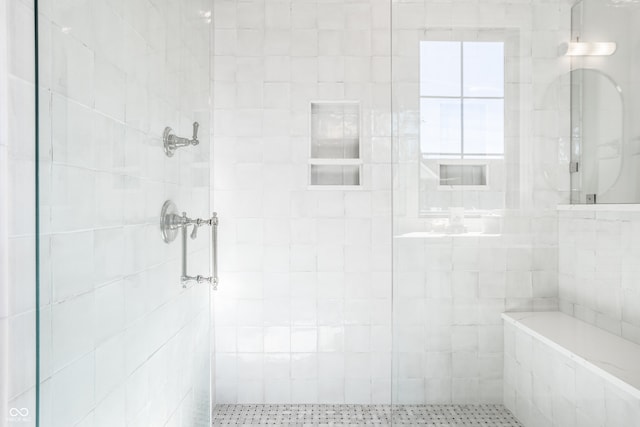 bathroom with an enclosed shower