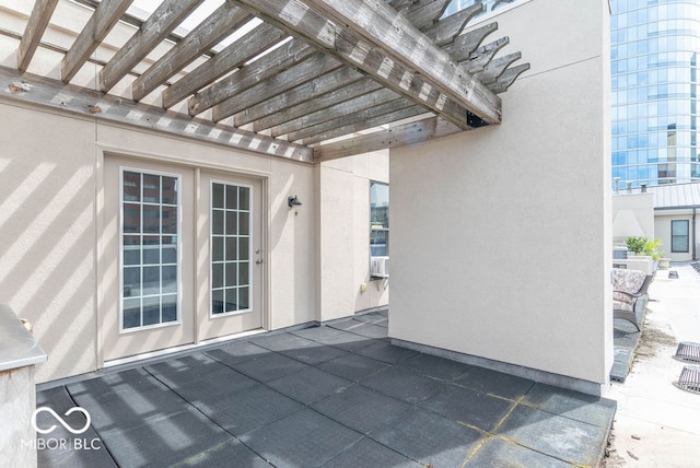 view of patio / terrace featuring a pergola