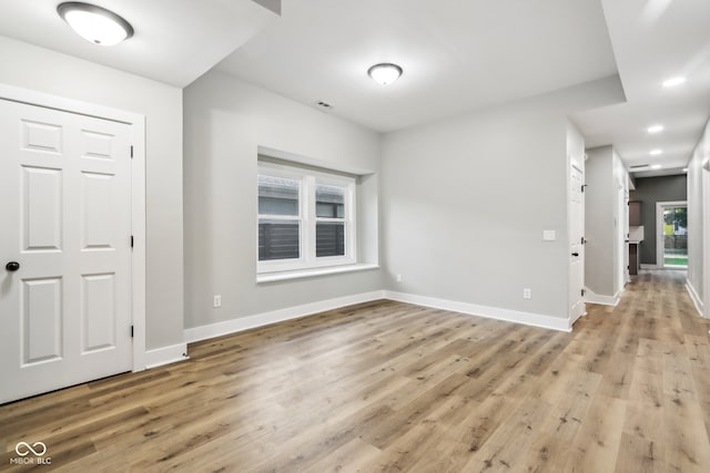 foyer entrance featuring light hardwood / wood-style floors