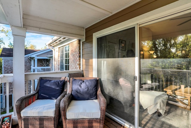 view of sunroom