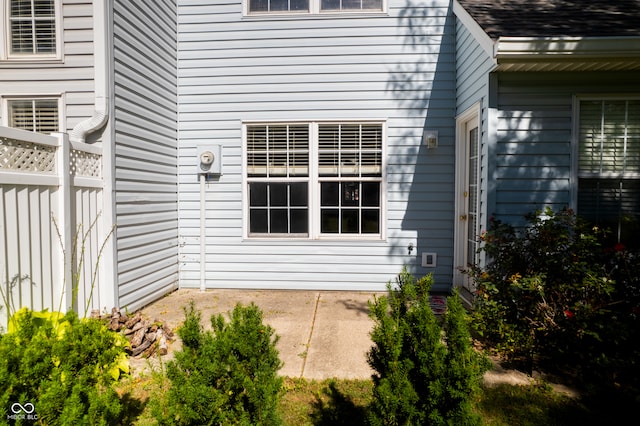 exterior space with a patio