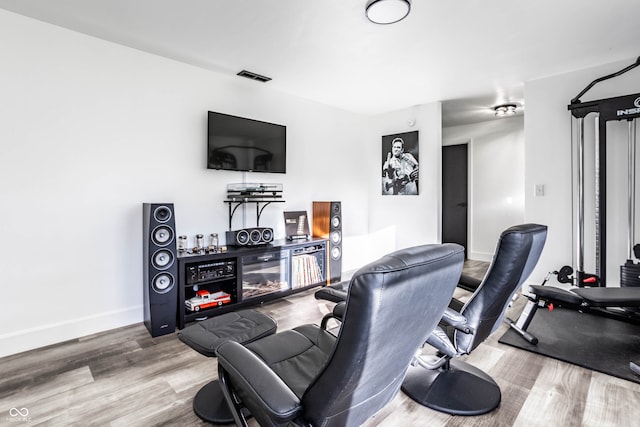 interior space featuring hardwood / wood-style floors