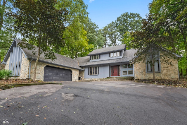 view of front of house featuring a garage