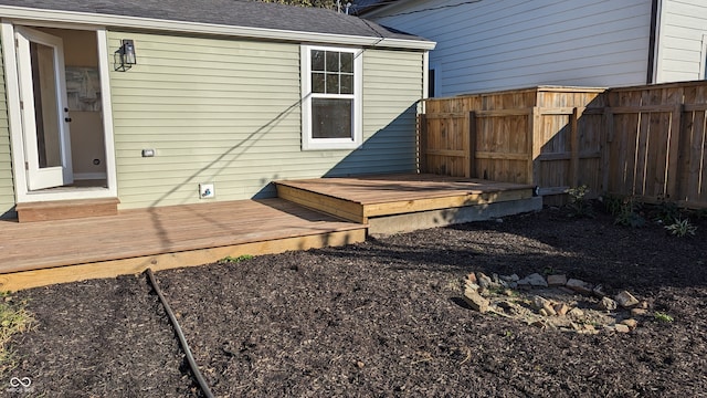 exterior space featuring a deck