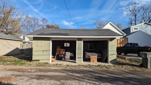 view of outdoor structure featuring a garage