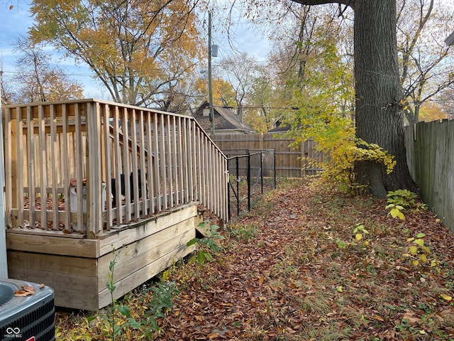 deck with central AC