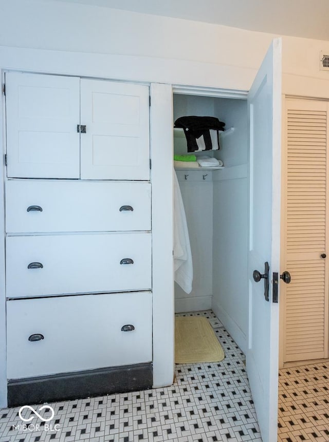 closet with visible vents