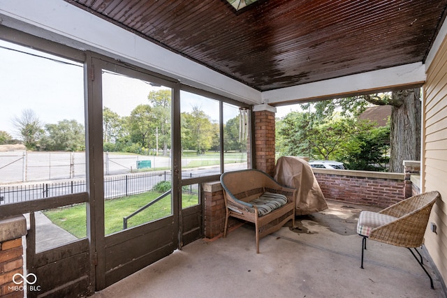 sunroom / solarium featuring a wealth of natural light