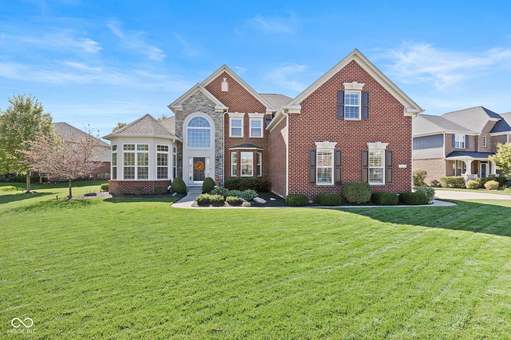 view of property with a front yard