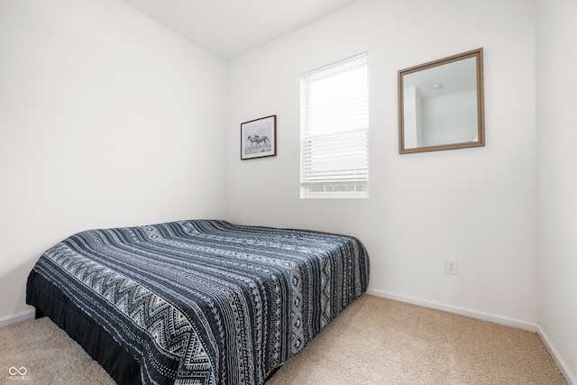 bedroom with carpet