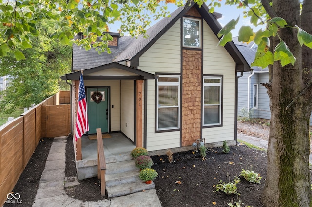 view of bungalow