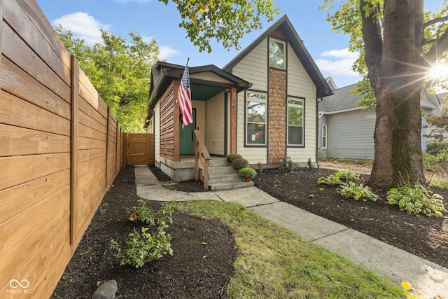 view of front of home