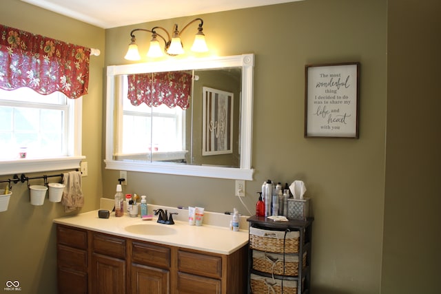 bathroom with vanity