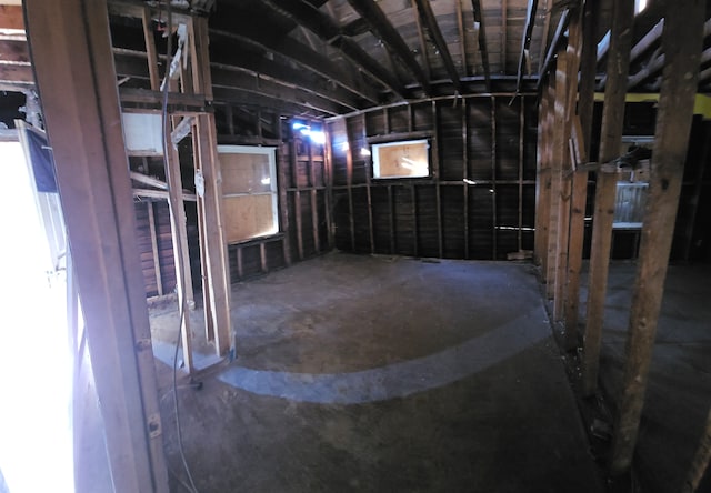 view of basement