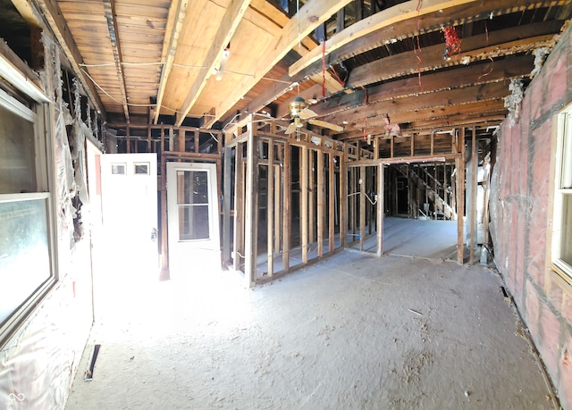 view of basement