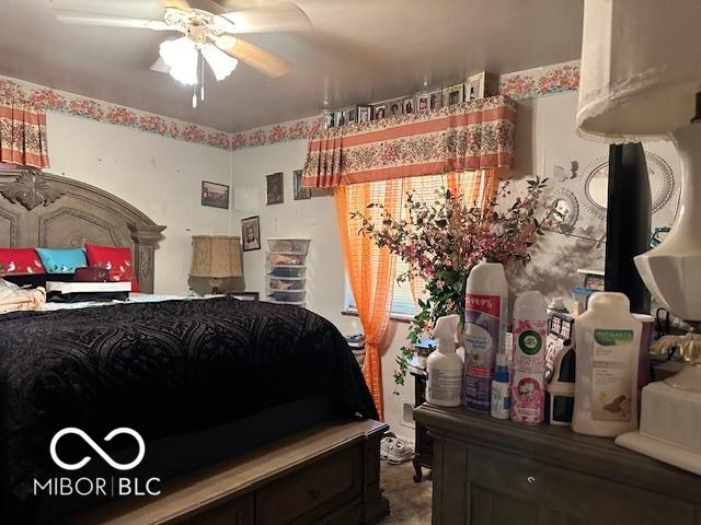 4434 E 46th St, Indianapolis, IN 46226 - bedroom with a ceiling fan