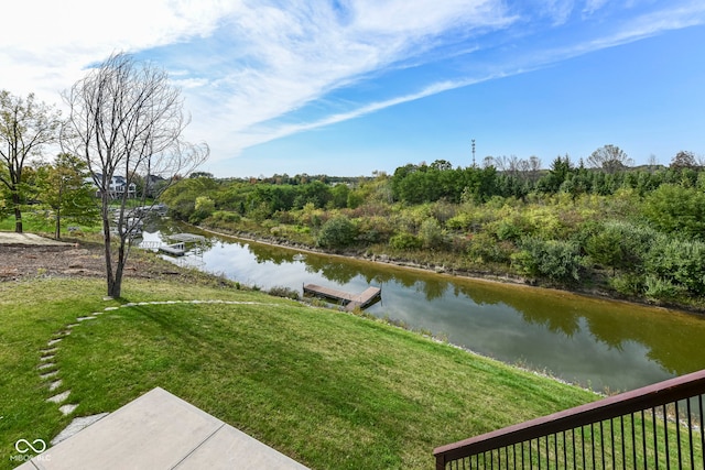 view of water feature