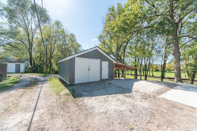 view of outbuilding