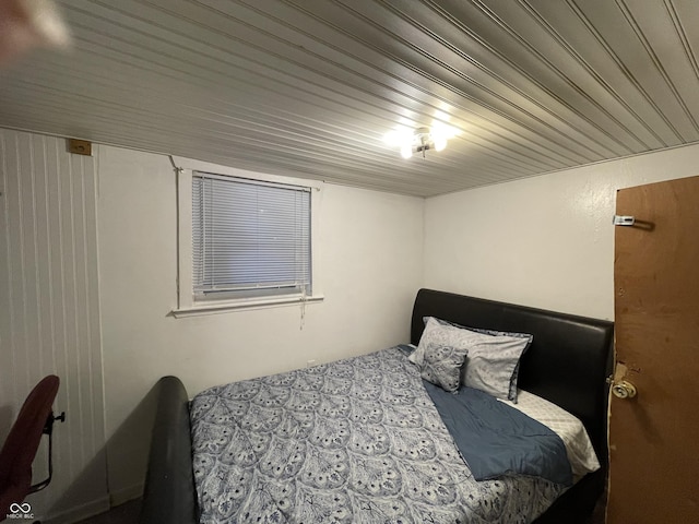 3991 Bennett Dr, Indianapolis, IN 46254 - bedroom with wood ceiling