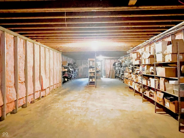 view of basement