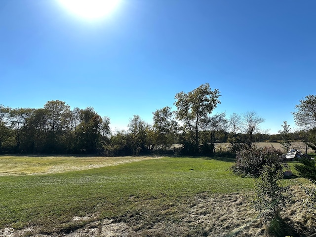 view of yard featuring a rural view