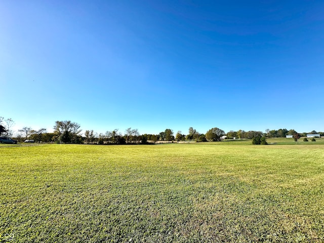 view of yard featuring a rural view