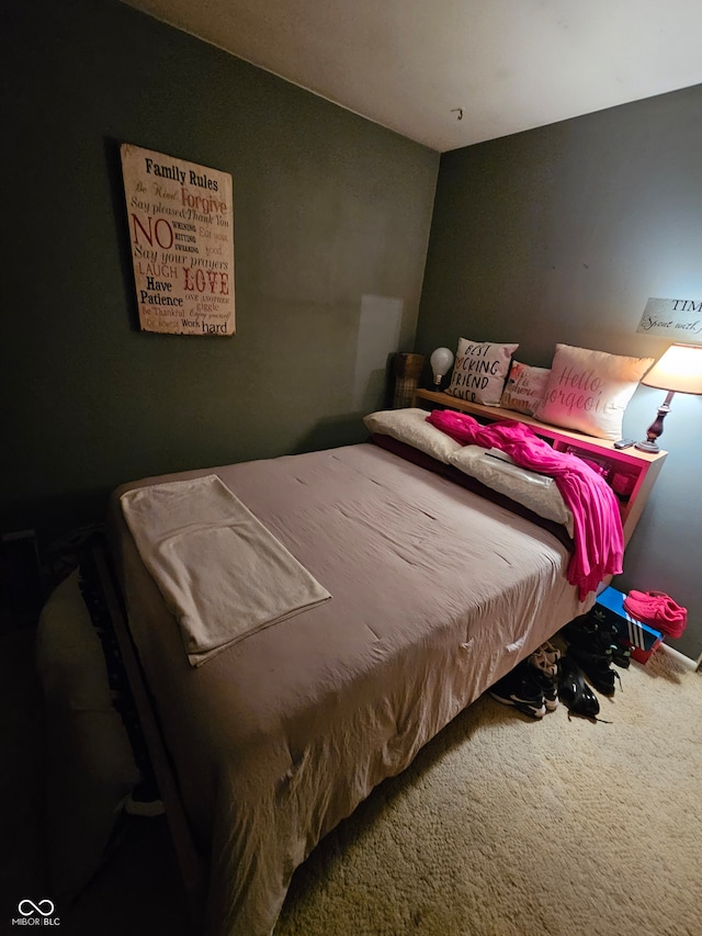 bedroom with carpet flooring