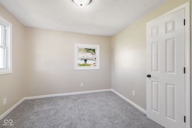 carpeted empty room featuring a healthy amount of sunlight