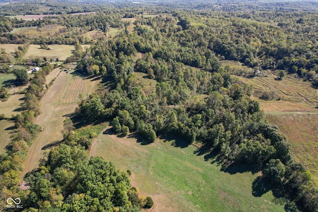 drone / aerial view featuring a rural view