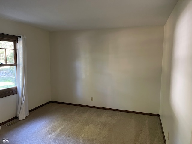 view of carpeted empty room