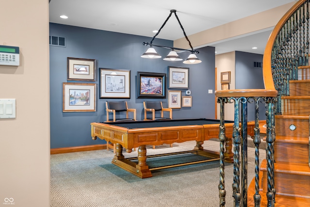 playroom with carpet flooring