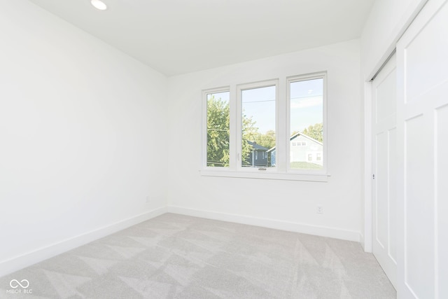 view of carpeted empty room