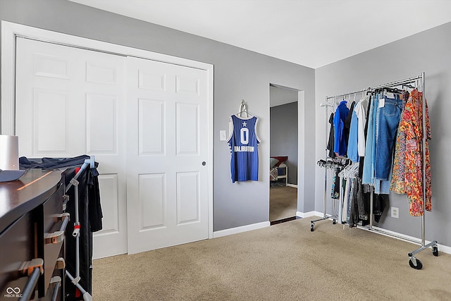 interior space featuring a closet