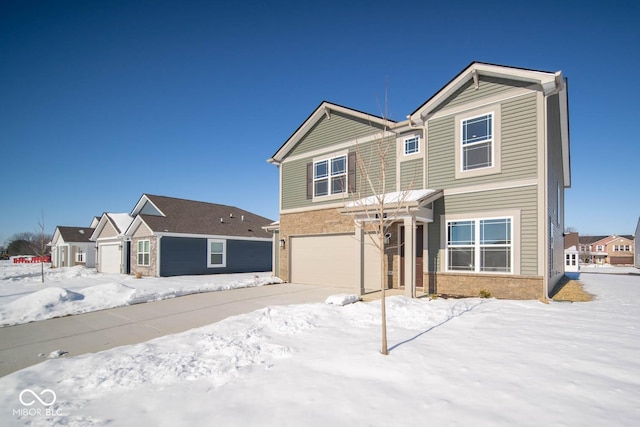 view of front of home featuring a garage