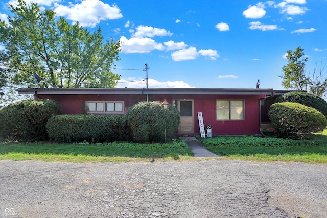 view of ranch-style house