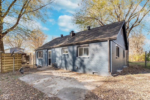 back of house featuring a patio