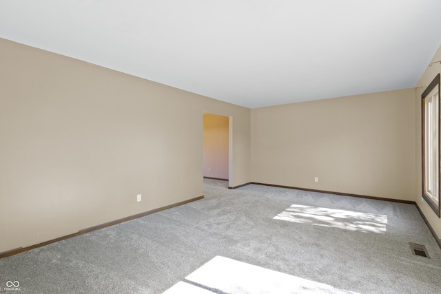 view of carpeted empty room