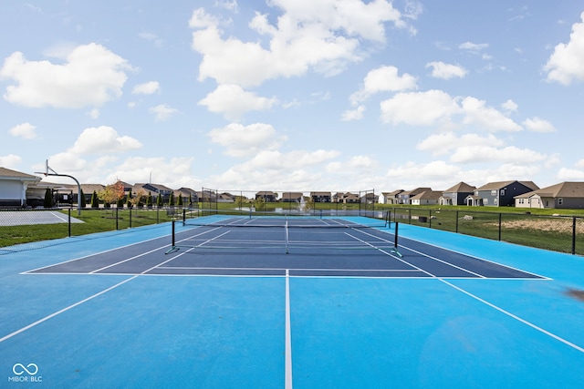 view of tennis court