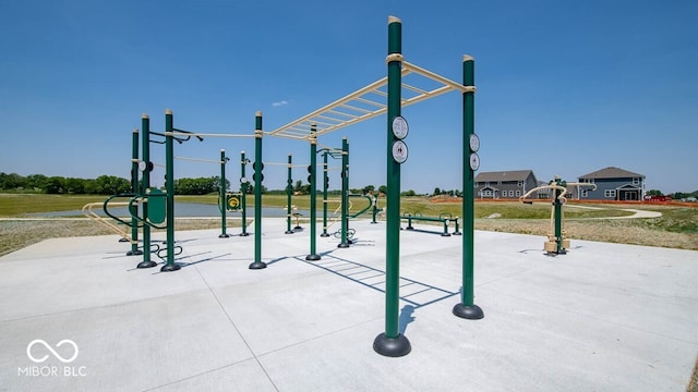 view of community with a playground