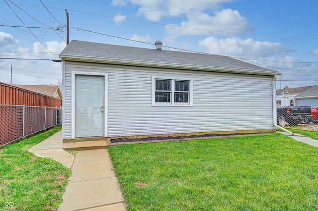 exterior space featuring a yard