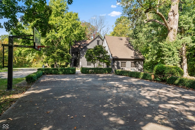 exterior space featuring basketball court